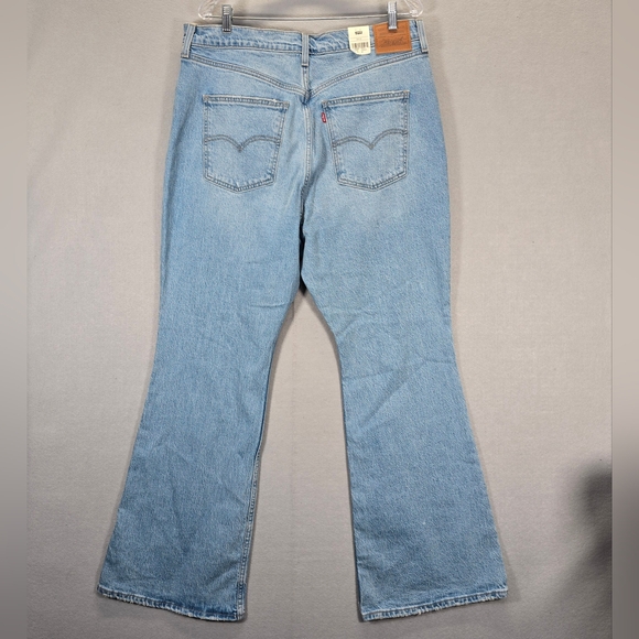 Levi's Premium Jeans 70's High Rise Flare Leg Womens 34 x 32  Medium Blue - Picture 2 of 13
